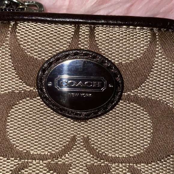 Authentic Monogram Coach Wristlet - Picture 2 of 5